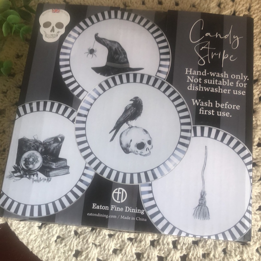 Porcelain Witches Appetizer Plates